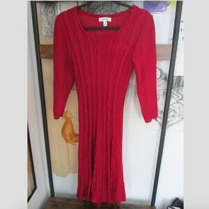 Nine West Red Sweater Dress | Size L